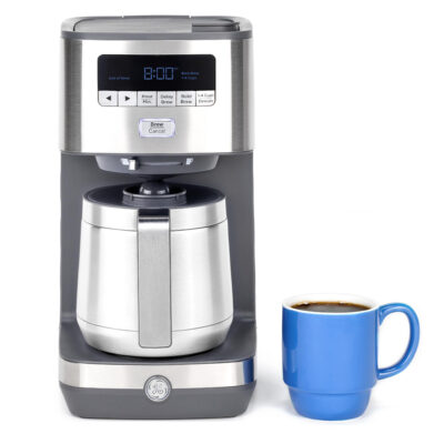 GE 10-Cup Drip Coffee Maker with Single Serve