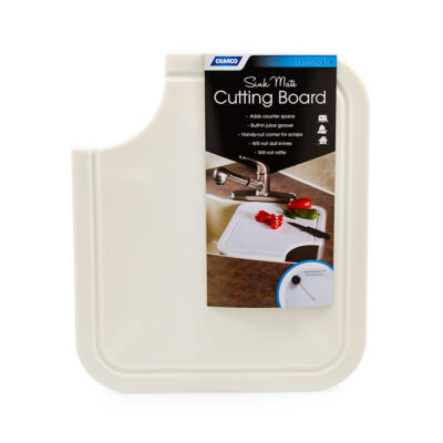 Camco Sink Mate Cutting Board, White