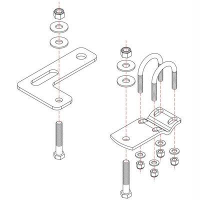 Roadmaster Reflex Steering Stabilizer Mounting Bracket, RBK10