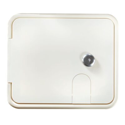 Locking Electrical Hatch – Polar White