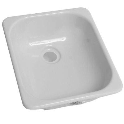 13" x 15" Single Sink – White