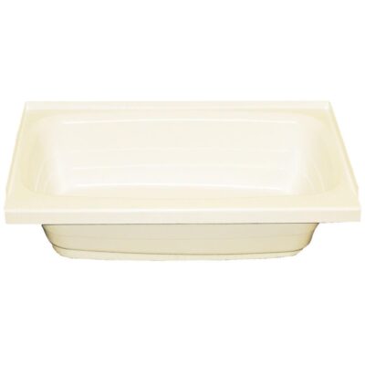 Lippert Bathtub with Right-Side Drain, 24″ x 36″, Parchment