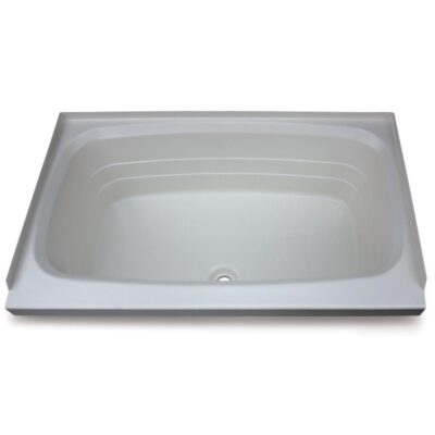 Lippert Bathtub with Center Drain, 24″ x 40″, Parchment