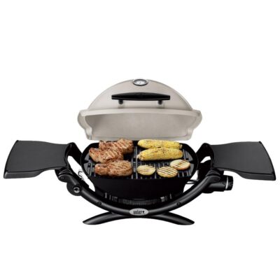 Weber Q 1200 Portable Propane Grill, Gray