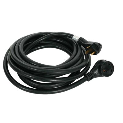 Heavy-Duty RV Electrical Cord with Handle, 30-Amp, 25′