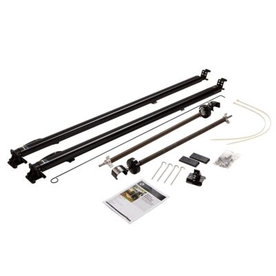 Solera Classic Universal RV Awning Arms and Hardware Kit, 63″-68″ Short, Black