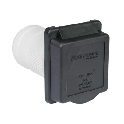 Weekender by ParkPower Electrical Inlet, 50 Amp Black Inlet