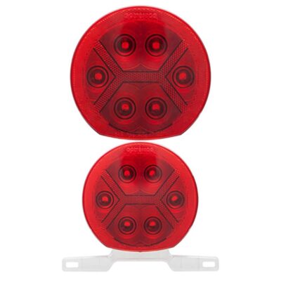 Round Waterproof LED Combination Tail Lights, Passenger Side