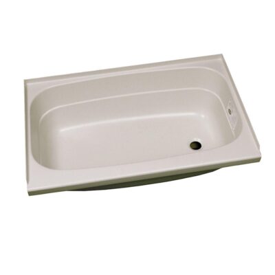 Replacement ABS Bath Tub, 24” x 32”, Parchment with Right Drain