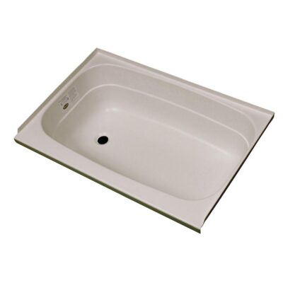 Replacement ABS Bath Tub, 24” x 36”, Parchment with Left Drain