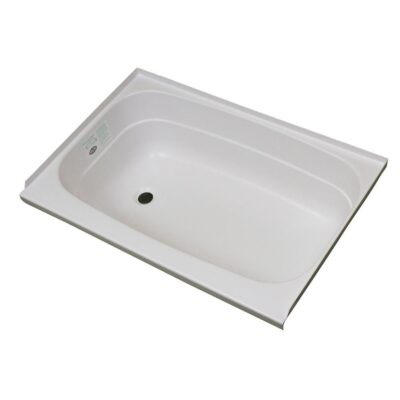 Replacement ABS Bath Tub, 24” x 38”, White with Left Drain