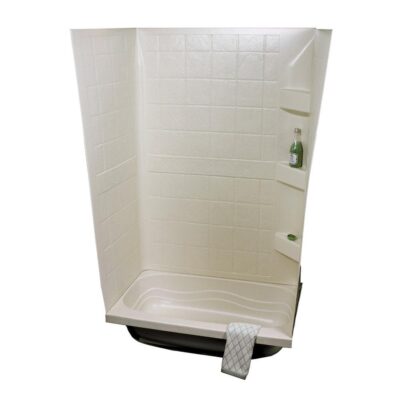 ABS Tub Walls, 24” x 36” x 59”, Parchment