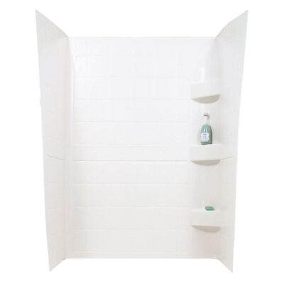 ABS Shower Walls, 24” x 32” x 66”, White