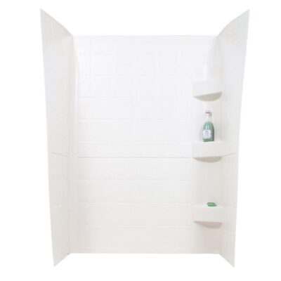 ABS Shower Walls, 24” x 36” x 66”, White