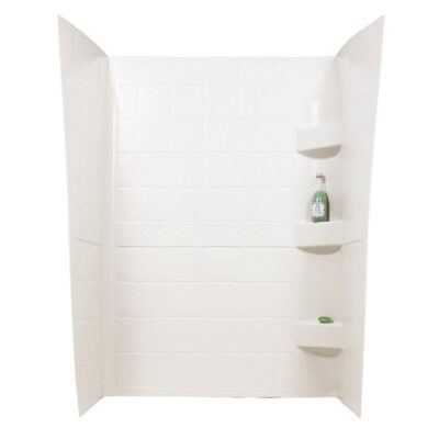 ABS Shower Walls, 24” x 36” x 66”, Parchment