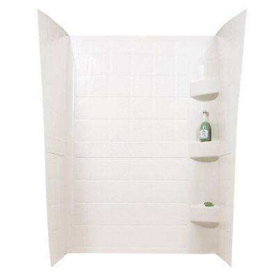 ABS Shower Walls, 24” x 38” x 66”, Parchment