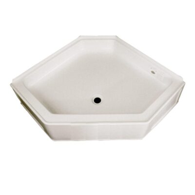 ABS Neo Shower Pan, 34” x 34” x 9 1/2”, Parchment