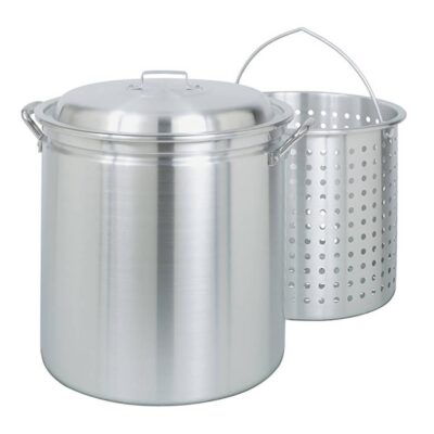 Bayou Classic® 60-qt Aluminum Stockpot with Lid and Basket