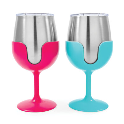 Camco Stainless Steel Wine Tumbler with Removable Stem