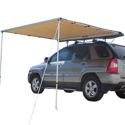 Trustmade 6.5′ x 6.5′ Car Rooftop Pull-Out Awning Shelter, Black