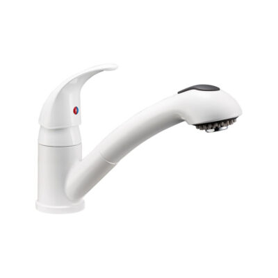 Dura Faucet RV Pullout Faucet, White