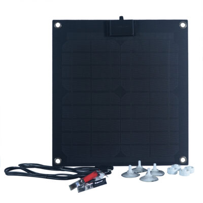 15-Watt Semi-Flex Crystalline Solar Panel with Charge Controller