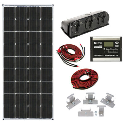 Zamp Solar 170-Watt Dual Battery Bank Roof Mount Kit