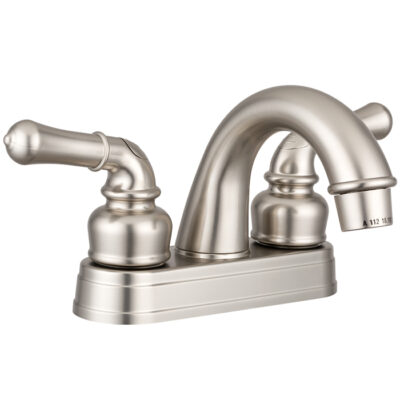 Dura Faucet Classical Arc Spout RV Lavatory Faucet, Brushed Satin Nickel