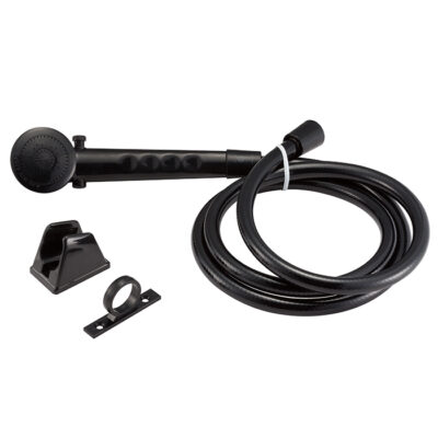 Dura Faucet RV Shower Head & Hose, Black