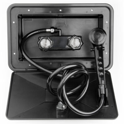 Dura Faucet RV Exterior Shower Box Kit, Black