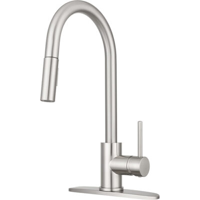 Touch Sensor Pull-Down RV Kitchen Faucet, Satin Nickel