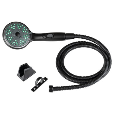 Premium RV Hand Held Shower Wand & Hose Kit, Matte Black