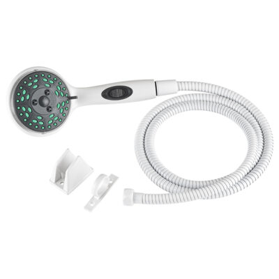 Premium RV Hand Held Shower Wand & Hose Kit, White