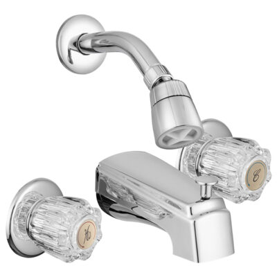 Tub/Shower Diverter Faucet and Shower Head Kit