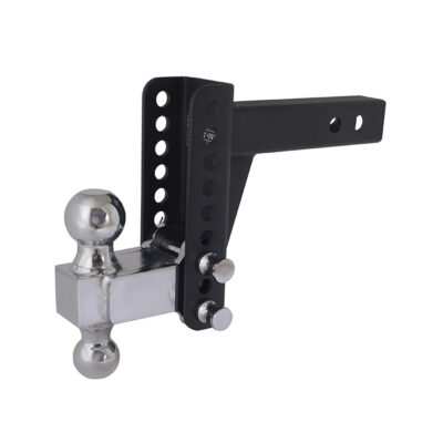 Trailer Valet Blackout 14,000 lbs Capacity Adjustable Drop Hitch, 2 inch and 2-5/16 inch Ball – 0-6 inch Drop