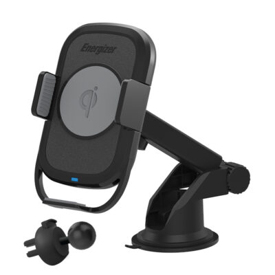 Energizer Qi Wireless Charging Grip Mount for Dashboard and Vent