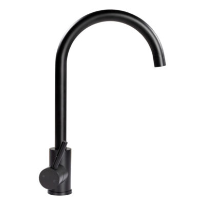 Lippert Curved Gooseneck Faucet, Black Matte