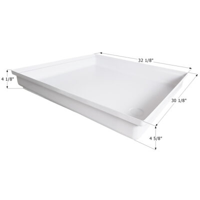 ICON Technologies SP300 Shower Pan, Polar White