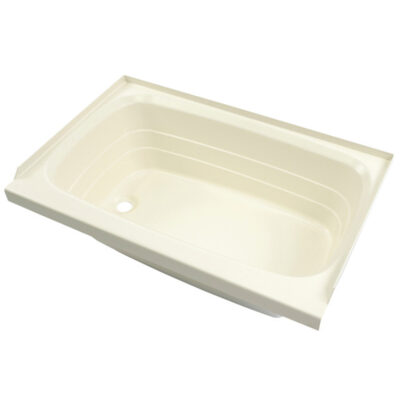 Better Bath Standard Bathtub with Left Drain, 27″ x 54″, Almond