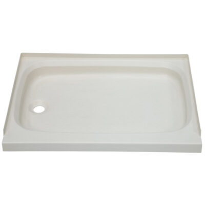 Better Bath RV Shower Pan with Left Drain, 24″ x 36″, Parchment