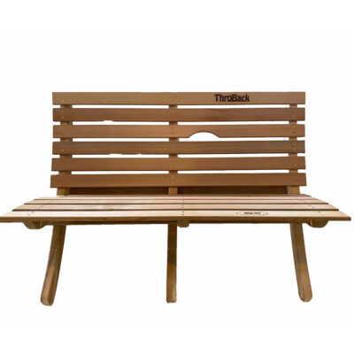 Cee Dair Wood Products Llc Cedar Wood Throbak Loveseat, Unfinished