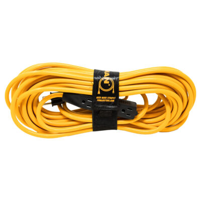 Medium Duty 5-15P to (3) 5-15R Generator Utility Power Cord With Storage Strap, 50 ft.