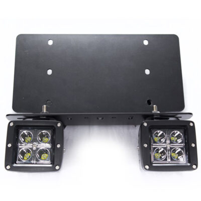 US License Plate Bracket with 2 Street Series 3×3 LED Cubes 2800 LUX