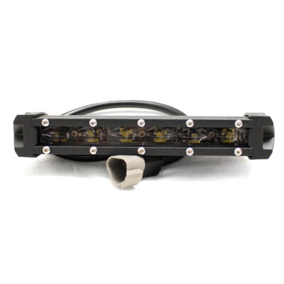 8 Inch 5w LoPro Ultra Slim LED Light Bar with Amber Marker and Running Light Function 30w, Includes Rocker Switch Harness