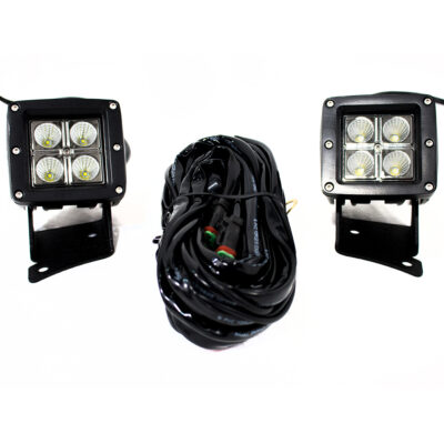 Race Sport Lighting CREE LED Cube Auxiliary Light Kit with L10 ’07-’18 Jeep Wrangler JK Brackets