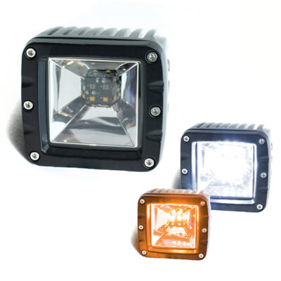 Race Sport Lighting 2-Function LED Cube-Style Forward Light