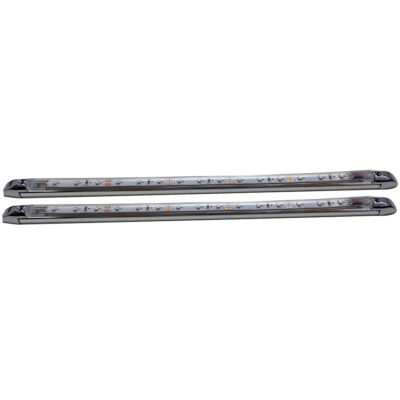 Race Sport Lighting 13″ Extreme Series LED Accent Bars, White, Pair