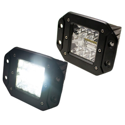 Race Sport Lighting ECO Light LED Flush-Mount Auxiliary Lights, Pair