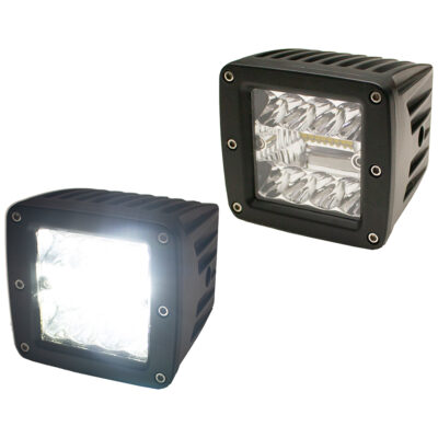 Race Sport Lighting ECO Light LED Cube-Style Auxiliary Lights, Pair