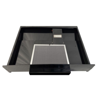 Greystone 22″ 12V Range Hood, Black with Stainless Steel Front